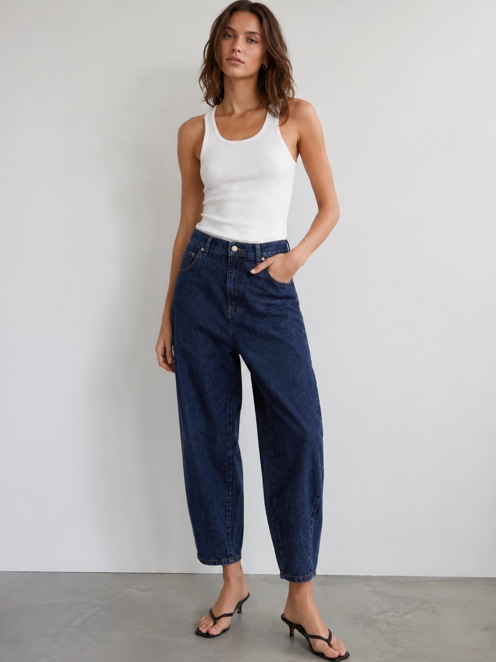 BANANA REPUBLIC High Rise Balloon Jean Dark Wash SIZE 28/6 NWOT